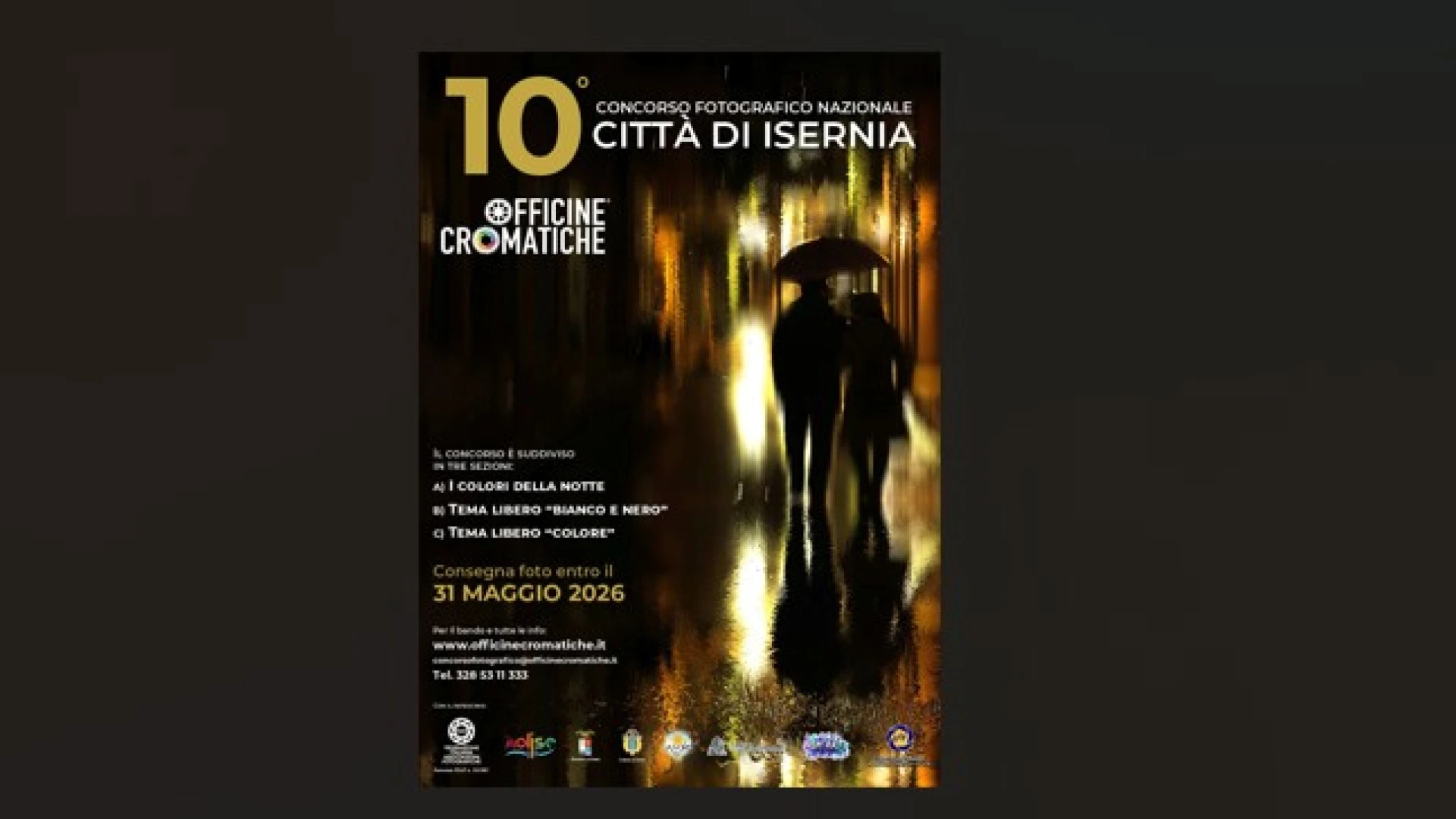 Isernia: partita ufficialmente la decima edizione del Concorso Fotografico Città di Isernia organizzato dall’associazione Officine Cromatiche.